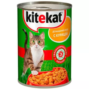 Корм для кошек Kitekat 410г с курицей ж/б