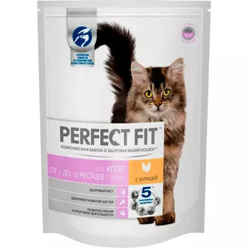 Корм для кошек Perfect Fit 190г для котят с курицей