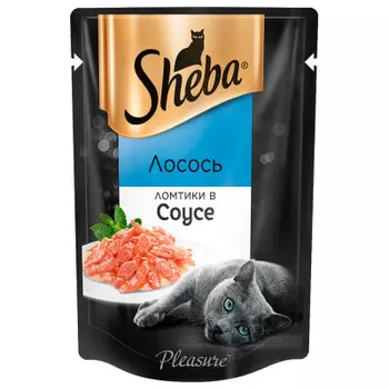 Корм для кошек Sheba Pleasure 85 г ломтики в соусе лосось
