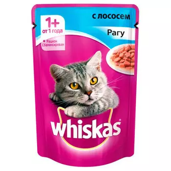 Корм для кошек Whiskas 85 г рагу лосось