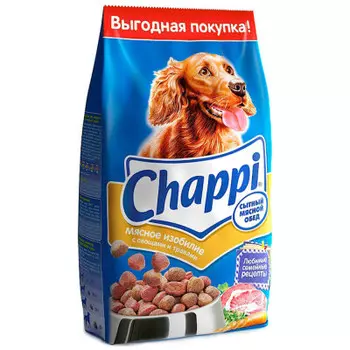 Корм для собак Chappi 8,5кг мясное изобилие