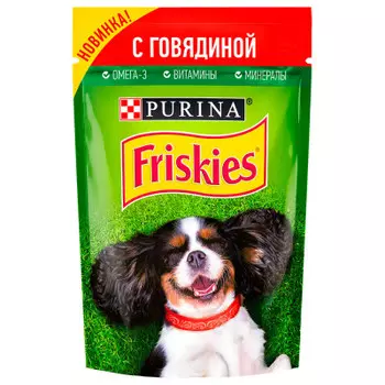 Корм для собак фрискис 85 г с говядиной