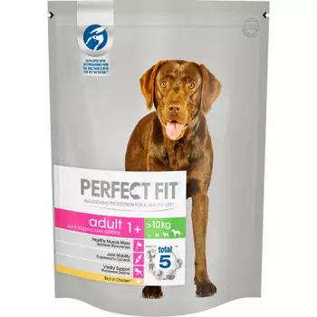 Корм для собак Perfect Fit 800г для взрослых собак средних и крупных пород с курицей
