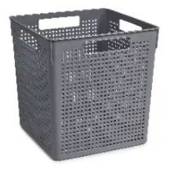 Коробка для хранения 23л Violet лофт квадратная б/ крышки серая v6923018