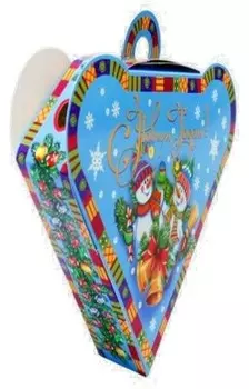 Коробка для конфет новогодняя 0.4 кг сердечко