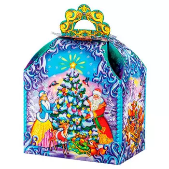 Коробка для конфет новогодняя 1,2кг морозко