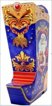 Коробка для конфет новогодняя 1.7 кг сапог