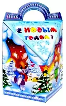 Коробка для конфет новогодняя 1 кг кристалл