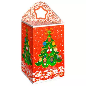 Коробка для конфет новогодняя 1кг Елкаком