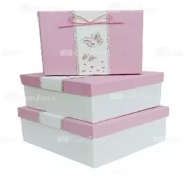 Коробка квадрат+бант №2 19*19*10, 8