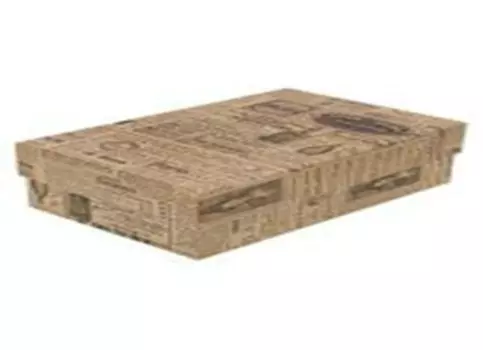 Коробка прямоугольник миленд крафт газета 19*12*7.5 см нпк-2371