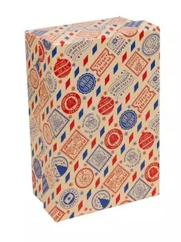 Коробка прямоугольник миленд новогодняя посылка 15*10*5 см нк-0621