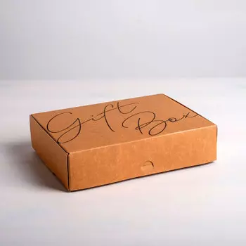 Коробка складная Дарите счастье крафтовая гифт бокс 21*15*5см 4789094