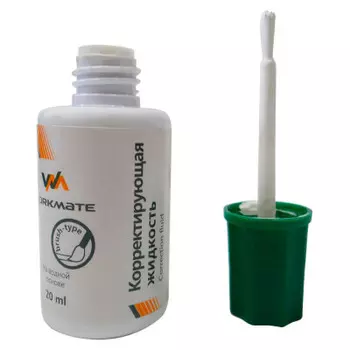 Корректор WORKMATE 20мл с кисточкой на водной основе
