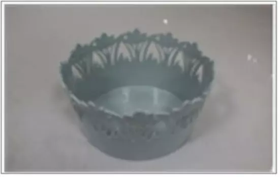 Корзина ажурная 21, 5*12 см Absolut Home голубая 2125