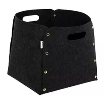 Корзина для хранения кверти 27л 30*30*30см фетр темно-серый 66532