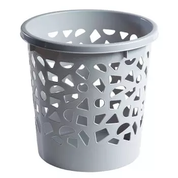 Корзина для мусора 9.6 л 26*26 см бытпласт светло-серый 431243130