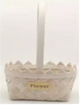 Корзина плетеная 22*17*11, 5 см секвойя белая