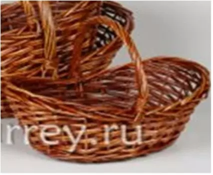Корзина плетеная ива 30 см 42*28*12