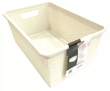 Корзина универсальная 15л 39,8*27,3*18,2см айвори Natural Style bq4002