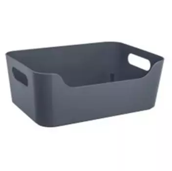 Корзинка универсальная 34*24*14см бытпласт сканди 10л серая