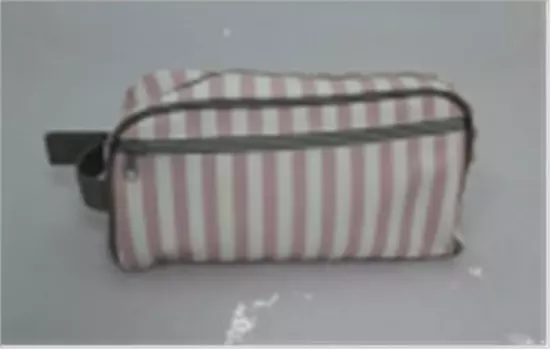 Косметичка абсолют хоум розовые полоски большая h17-w10-l
