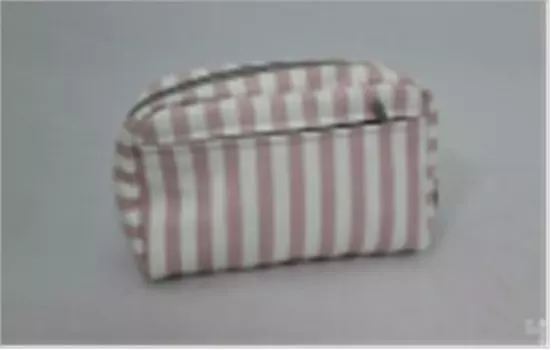 Косметичка абсолют хоум розовые полоски средняя h17-w09-l
