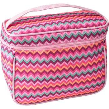 Косметичка Beauty Style зигзаг чемодан розовая