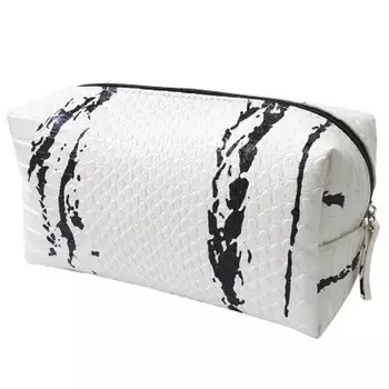 Косметичка студио стайл бело-черная 44143