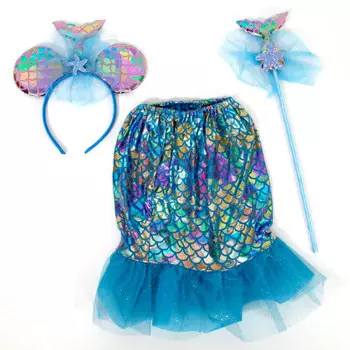 Костюм карнавальный там-там русалка ободок/юбка/палочка 120