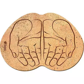 Коврик для бани Банные штучки 43*30 см пробковый ладони 40241