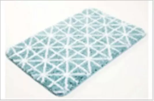 Коврик для ванной Absolut Home 45*75 см ромбы микрофибра