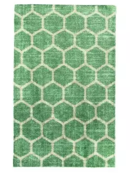 Коврик для ванной клеопатра 50*80 см венеция соты зеленый 142919-54736