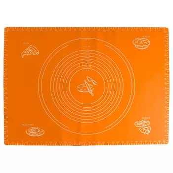 Коврик Доляна 70*50см эрме разлиновка оранжевый 3624936