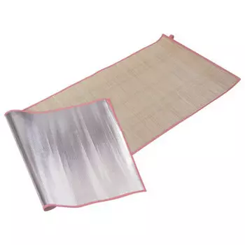 Коврик пляжный с ручкой солома 60х180см подкладка из фольги bx-002 998421