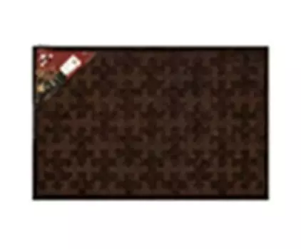 Коврик рельефный 40*60 см вортекс коричневый серый 20103