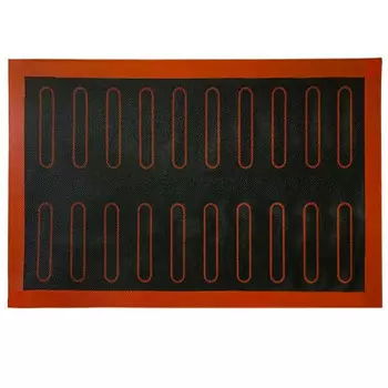 Коврик силиконовый 40*30см Тут Просто красный/черный