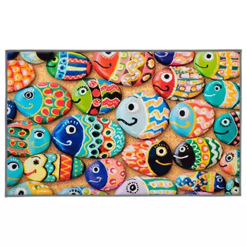 Коврик влаговпитывающий 50*80см Vortex Velur SPA рыбки 24292