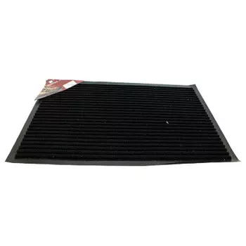 Коврик влаговпитывающий ребристый 40*60см Vortex чёрный