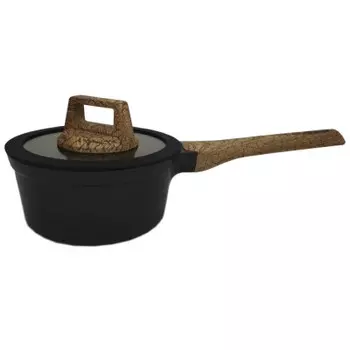 Ковш 1,2л Absolut Home деревянные ручки крышка силикон индукционное дно 16см