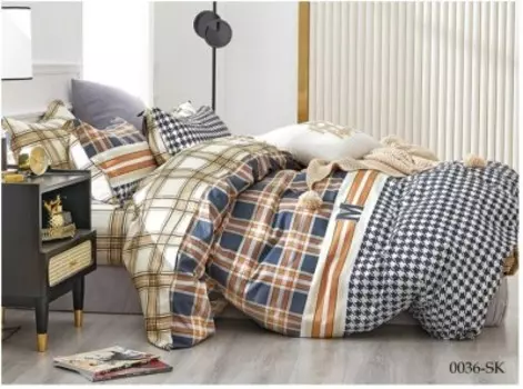 Кпб 2-сп клео сатин де люкс набивной 20/0036-sk