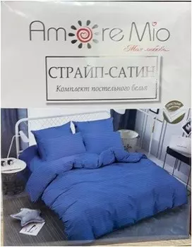 Кпб aморе мио сатин страйп евро арт.47973