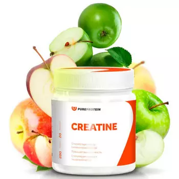 Креатин пьюрпротеин 200 г зеленое яблоко банка