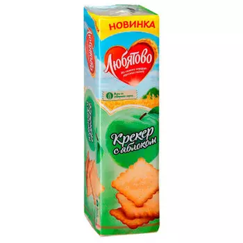 Крекер с яблоком 155г любятово