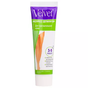Крем депилятор-экспресс Velvet 100мл для чувствительной кожи
