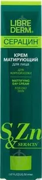 Крем для лица серацин 50 мл матирующий дневной либредерм