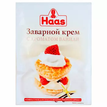Крем хаас 100г ванильный заварной