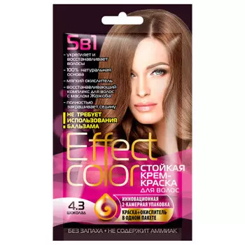 Крем-краска для волос Effect color 50мл 4.3 шоколад