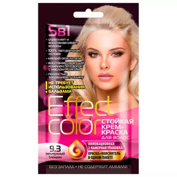 Крем-краска для волос Effect color 50мл 9.3 жемчужный блондин