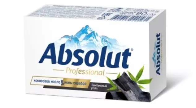 Крем-мыло абсолют 90 г бамбуковый уголь